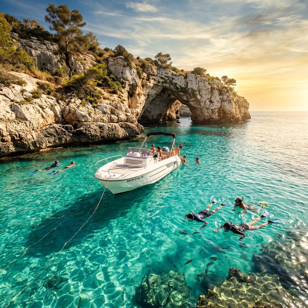 Swimming in Cala Varques
